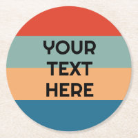 Bandes de couleur rétro avec texte vintage