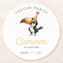 Bébé mignon toucan, fête d'anniversaire pour enfan