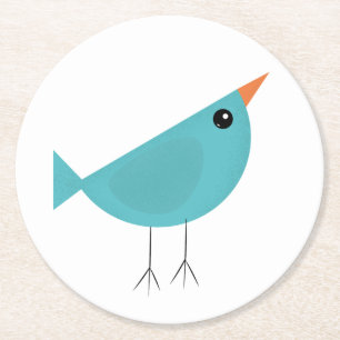 Dessous-de-verre Rond En Papier Birdy