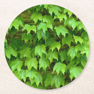 Dessous-de-verre Rond En Papier Boston Ivy