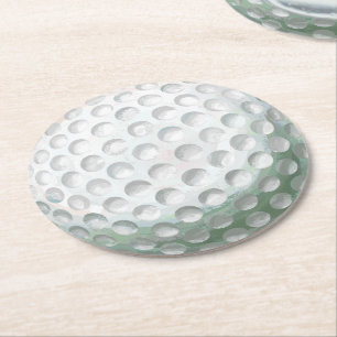 Dessous-de-verre Rond En Papier Boule de golf