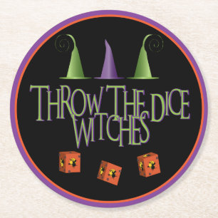 Dessous-de-verre Rond En Papier Bunco Lance Le Dice