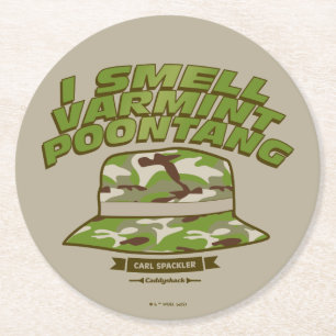 Dessous-de-verre Rond En Papier Caddyshack   Varmint Poontang