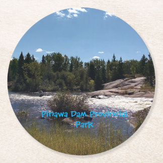 Dessous-de-verre Rond En Papier Canal Pinawa