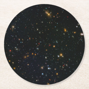 Dessous-de-verre Rond En Papier Champ parallèle du cluster Galaxy Abell 370.