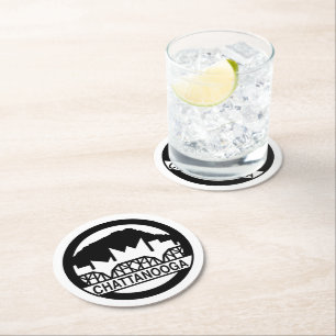 Dessous-de-verre Rond En Papier Chattanooga Tennessee