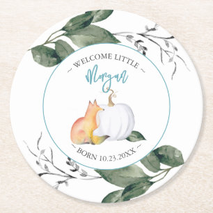 Dessous-de-verre Rond En Papier Chute Sip et voir les Dessous de verre de fête