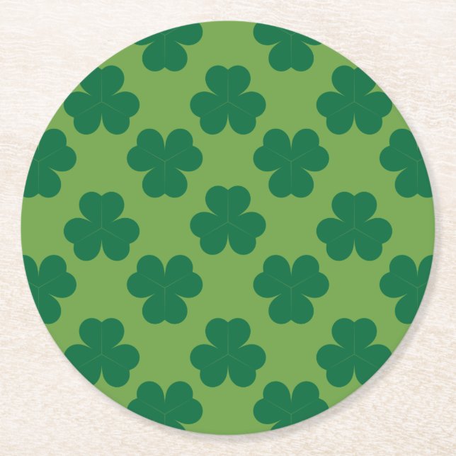 Dessous-de-verre Rond En Papier Clover (Devant)