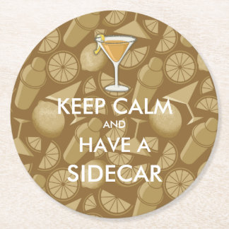 Dessous-de-verre Rond En Papier Cocktail Sidecar