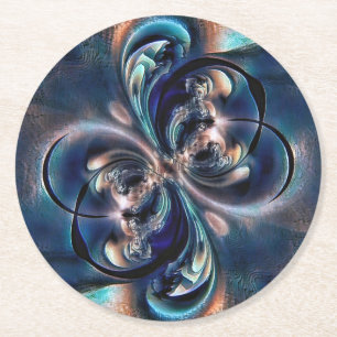 Dessous-de-verre Rond En Papier Conception