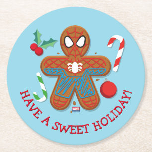 Dessous-de-verre Rond En Papier Cookie Spider-Man