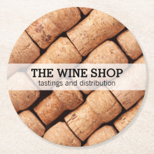 Dessous-de-verre Rond En Papier Corks   Saveurs de vin