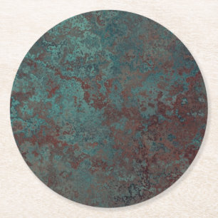 Dessous-de-verre Rond En Papier Corrosion dessous de verre de papier d'impression