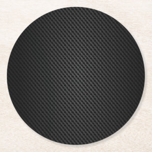 Dessous-de-verre Rond En Papier Course automobile en fibre de carbone