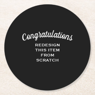 Dessous-de-verre Rond En Papier Créez votre propre