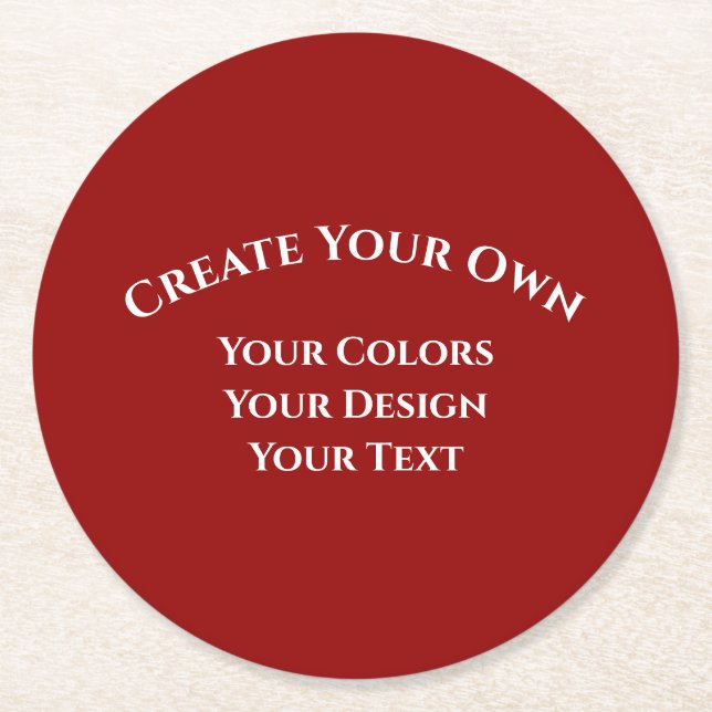 Dessous-de-verre Rond En Papier Créez votre propre (Devant)