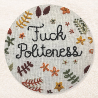 Dessous-de-verre Rond En Papier Dessous de verre