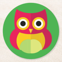 Dessous de verre de hibou