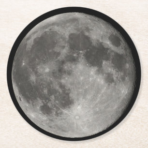 Dessous-de-verre Rond En Papier Dessous de verre de lune