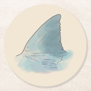 Dessous-de-verre Rond En Papier Dessous de verre de mariage sur la plage