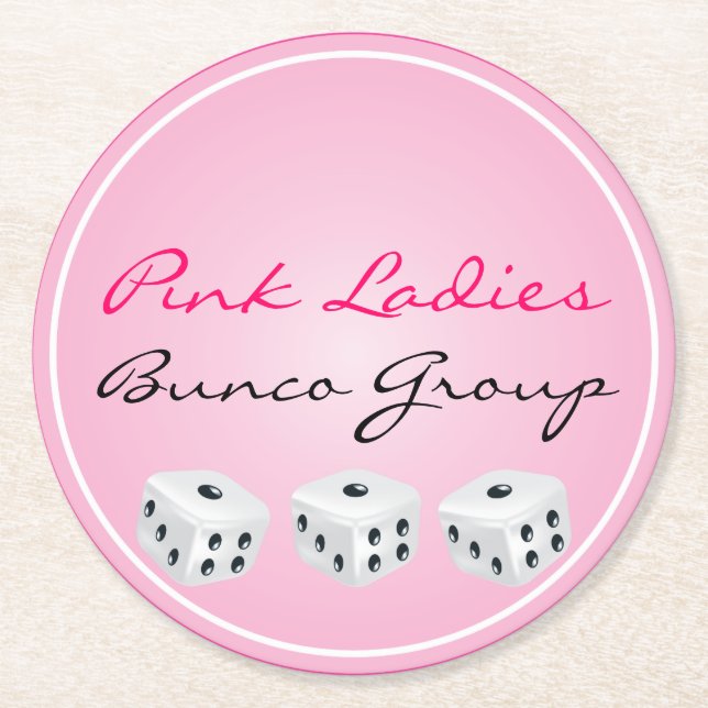 Dessous-de-verre Rond En Papier Dessous de verre de matrices (Devant)