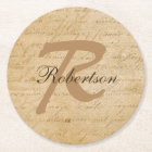 Dessous de verre de papier vintages de papier de