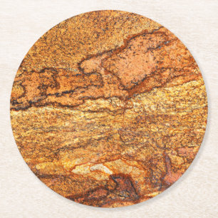 Dessous-de-verre Rond En Papier Dessous de verre en papier Motif en pierre naturel