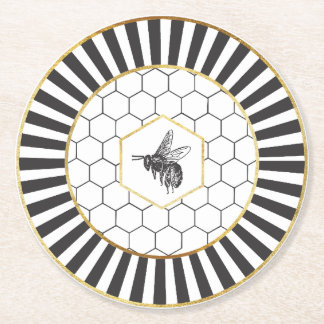 Dessous-de-verre Rond En Papier Dessous de verre en papier Queen Bee