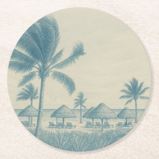Dessous-de-verre Rond En Papier Dessous de verre en papier Riviera