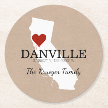 Dessous de verre faits sur commande de papier de