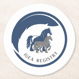 DESSOUS-DE-VERRE ROND EN PAPIER DESSOUS DE VERRE IGEA LOGO