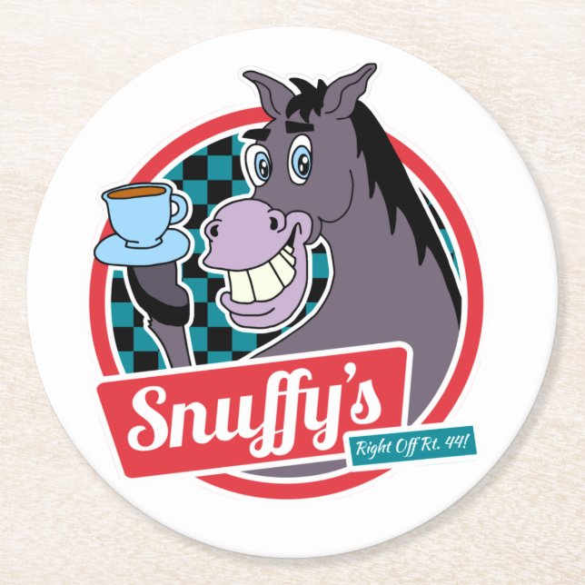 Dessous-de-verre Rond En Papier Dessous de verre officiel de Snuffy (Devant)
