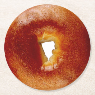 Dessous-de-verre Rond En Papier Dessous de verre papier Bagel