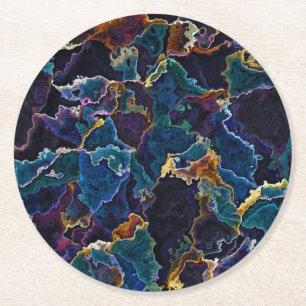 Dessous-de-verre Rond En Papier Dessous de verre papier Carré à huile