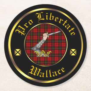 Dessous-de-verre Rond En Papier Dessous de verre Papier Wallace Clan