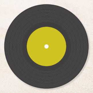 Dessous-de-verre Rond En Papier Dessous de verre Vinyl Record
