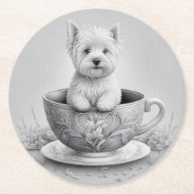 Dessous de verre Westie - Wes-tea