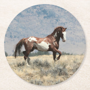 Dessous-de-verre Rond En Papier Dessous de verre Wild Stallion