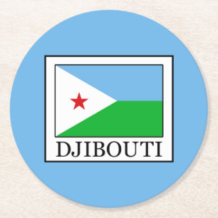 Dessous-de-verre Rond En Papier Djibouti