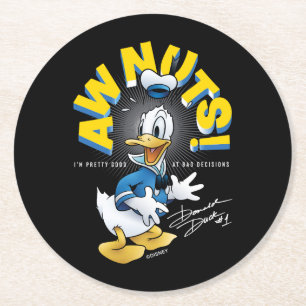 Dessous-de-verre Rond En Papier Donald Duck Awnut !