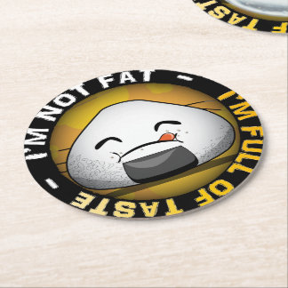 Dessous-de-verre Rond En Papier Drôle riceball japonais