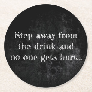 Dessous-de-verre Rond En Papier Économie de boisson   Protégez-le pendant que vous