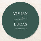 Émeraude moderne vert Forme Mariage minimal