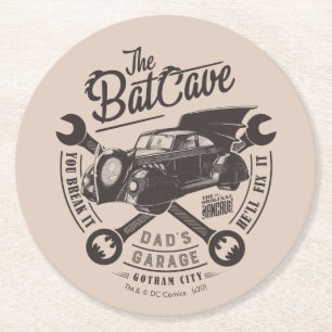 Dessous-de-verre Rond En Papier Fête des pères Vous le brisez, il le réparera