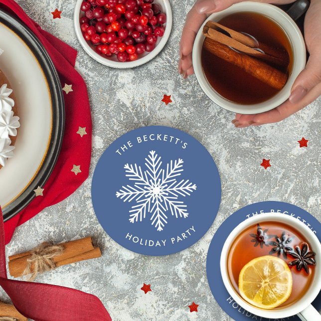 Dessous-de-verre Rond En Papier Fête Festive Fête de Noël (Créateur téléchargé)