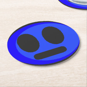 Dessous-de-verre Rond En Papier FF Dessous de verre "Joey Face"