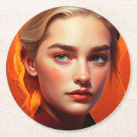 Fille aux yeux bleus