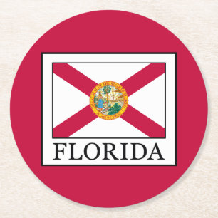 Dessous-de-verre Rond En Papier Floride