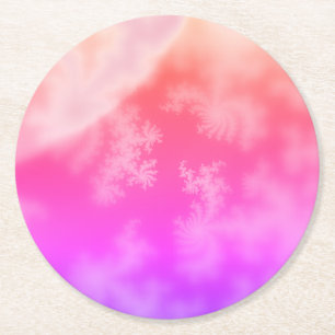 Dessous-de-verre Rond En Papier Fractal