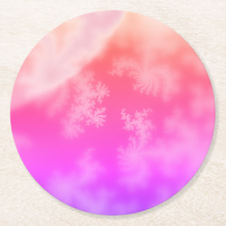 Dessous-de-verre Rond En Papier Fractal